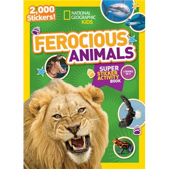 National Geographic Kids Ferocious Animals Super Sticker Activity Book - 1