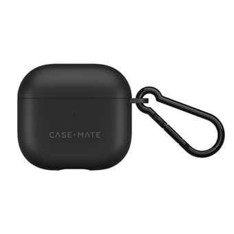 Capa CASE MATE para AirPods 4 | Tough com Mosquetão Anti-Riscos | Preto - 1