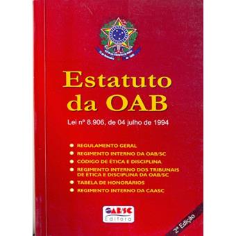 Estatuto Da Oab: Lei Nº 8.906, de 04 de Julho de 1994 - 1