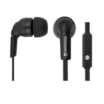 Auscultadores Stereo In-Ear Titanum - Preto - 1