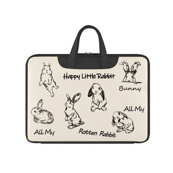 Sleeve Protetora Sunny Holiday Coelho branco 14 inch - 1