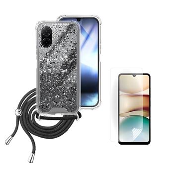 Capa Silicone ShinnyHands-Free + Película ClearGel CapaSmart para Xiaomi Redmi A5 - Preto - 1