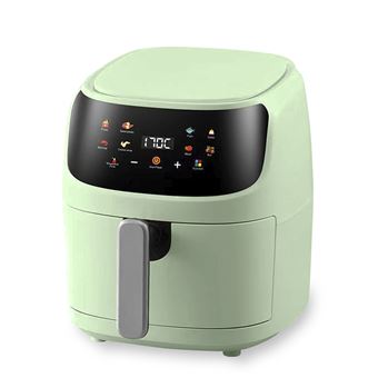 Air Fryer DAM | 8L | 1400W | Painel Táctil | 8 Programas de Cozedura | Modos Manuais | Grelha Antiaderente | 28x26x32 cm | Verde Claro - 1