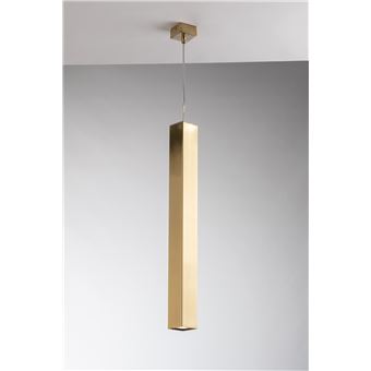 Candeeiro de Teto Luce Ambiente e Design FLUKE quadrada em metal dourado 60 cm - 1