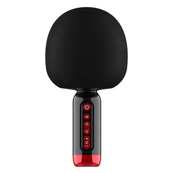 Microfone Bluetooth KLACK® KAR com Efeitos Vocais/Modificador de Vozes - Preto - 1