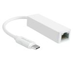 cabo de interface/adaptador de género DLH DY-TU2725W RJ45 USB Tipo C Branco