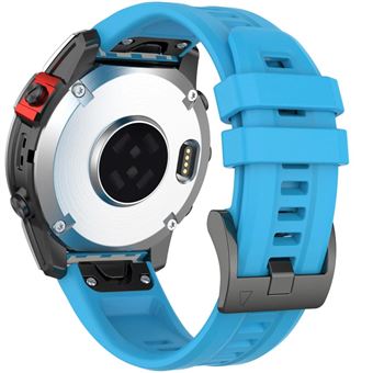 Bracelete em Silicone Antiimpacto com Fecho de Metal para Garmin Fenix 8 Pro | Azul - 1