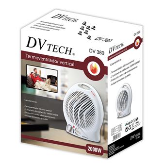Aquecedor Ventilador Klack DVKLACK380 | 2 Temperaturas | 2000 W - Branco - 1