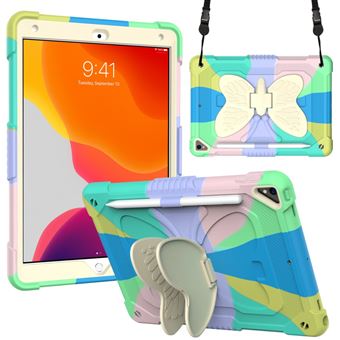 Capa e TPU com Suporte e Alça de ombro Cor/Verde Magunivers para iPad 10.2 (2021)/(2020)/(2019) - 1