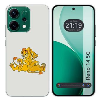 Capa Tumundosmartphone de silicone para Oppo Reno 14 5G | Desenhos de design de leão - 1