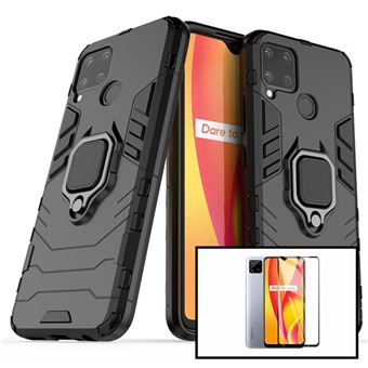 Kit Phonecare | Película de Vidro 5D Full Cover + Capa 3X1 Military Defender para Realme C15 - 1