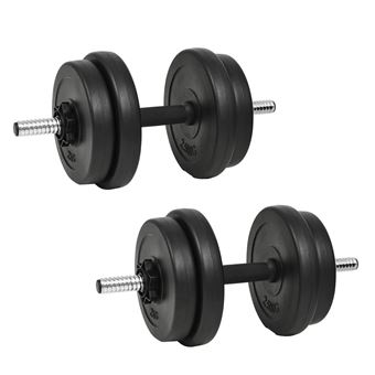 Conjunto de halteres vidaXL | 14 Peças | 20 kg - 1