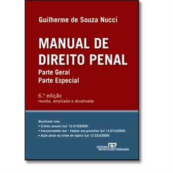 Manual De Direito Penal. Parte Geral. Parte Especial Guilherme De Souza ...