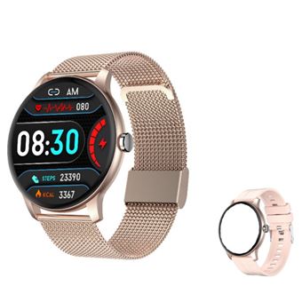 Smartwatch Z2Plus CO-Phenix com Pulseira de aço + Pulseira de Silicone - Ouro - 1