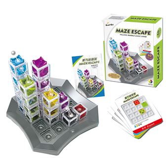 Jogo de Habilidade e Inteligência 3D DAM Maze Escape | 60 Níveis - Cinza Escuro - 1