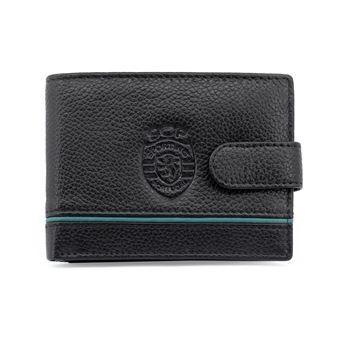 Carteira em Pele com Presilha Sporting CP | Preto - 1