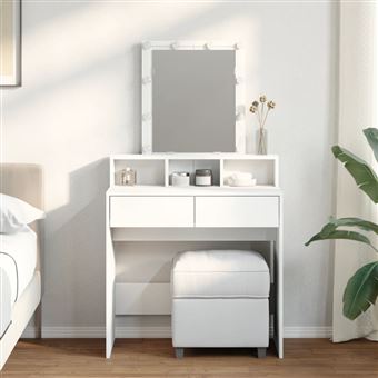 Toucador com LED vidaXL | 80x41x144,5 cm | branco - 1