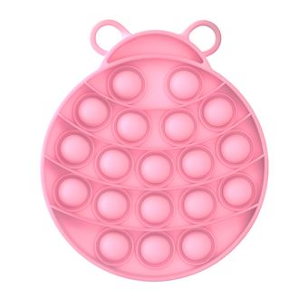 Brinquedo Anti Stress Push Pop Bubble Sensory Fidget Toy Lionvolant GY58 | Silicone | Joaninha Rosa Cor de Rosa - 3 Peças - 1