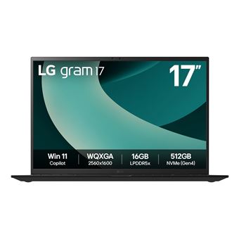 Computador Portátil LG Gram 17Z90T | 17'' | Intel Core Ultra 7 255H | Intel Arc 140T | 32 GB | SSD 1TB - 1