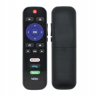 Controlo Remoto Dishiqing para TCL Roku TV RC280 28S3750 32S3750 botão lateral | Preto - 1