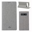 Capa Magunivers PU suporte para cartão cinza para Samsung Galaxy S10