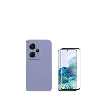 Kit Phonecare Película de Vidro Temperado 5D Full Cover + Capa Silicone Líquido para Xiaomi Redmi Note 13 Pro + Plus | Roxo - 1