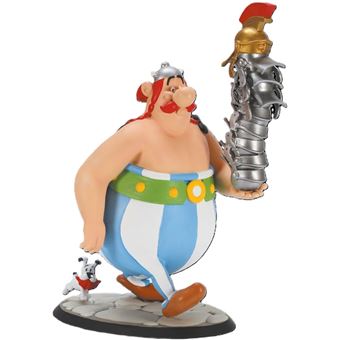 Estátua Asterix Obelix Pilha de Capacetes e Dogmatix | 21 cm - 1