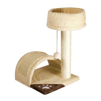 Poste Arranhador para Gatos Carrefour Tiragraffi minu' 36x33x52h cm | Bege, Castanho - 1