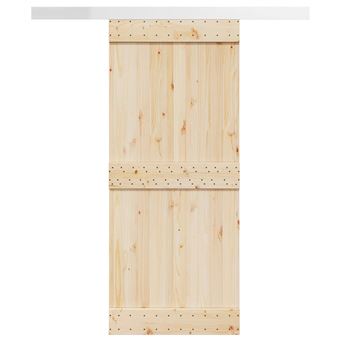 Kit de ferragens para porta de correr vidaXL | tira liga alumínio | 183 cm - 1