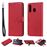 Capa PU suporte magnético destacável 2 em 1 vermelho para Samsung Galaxy A50/A30/A20_0
