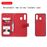 Capa PU suporte magnético destacável 2 em 1 vermelho para Samsung Galaxy A50/A30/A20_3