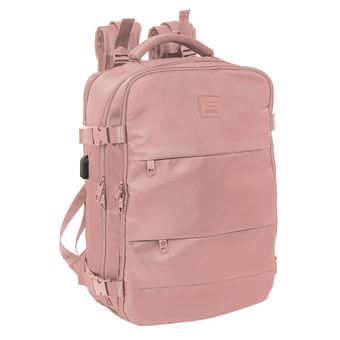 Mochila de Viagem Safta | Rosa | Adaptável a Trolley - 1