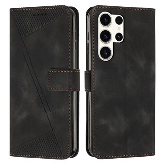 Capa FOXDOCK para Samsung Galaxy S25 Ultra | Pele | Flip | 3 Compartimentos para Cartões | Preto - 1