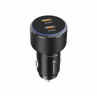 Carregador auto Swissten | 50W 2x USB-C PD - 1