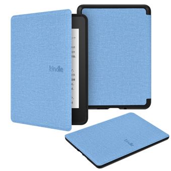 Capa FLOODKING para Amazon Kindle 11th Gen 2024 | Tecido com TPU Macio | Modo Automático | Azul Céu - 1