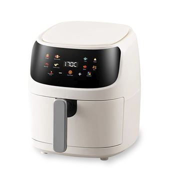 Air Fryer DAM | 8L | 1400W | Painel Táctil | 8 Programas de Cozedura | Modos Manuais | Grelha Antiaderente | 28x26x32 cm | Branca - 1