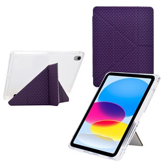 Capa ZURSANA para iPad Mini A17 Pro 2020, 7ª geração/Mini 6 de 8,3 " 2020, 6ª geração | TPU Macio | Suporte Vertical | Transparente/Roxo - 1