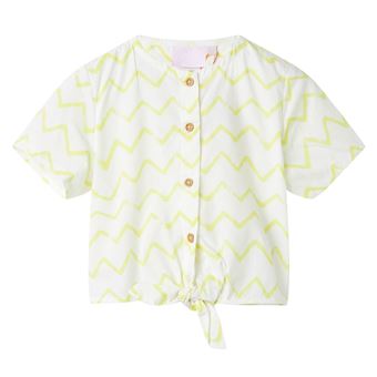 T-shirt Infantil vidaXL | Cor cru | 1,5 - 2 Anos - 1