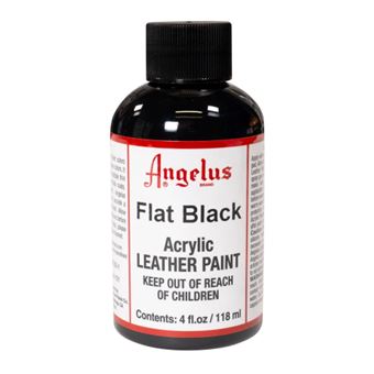 Pintura para Couro e Sintético Angelus Flat Black | 118 ml - 1