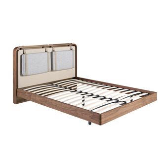 Cama ANGEL CERDA 7224 | Tecido Bege e Cinzento - 1