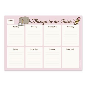 Planner Semanal A4 Pusheen Rose Collection - 1