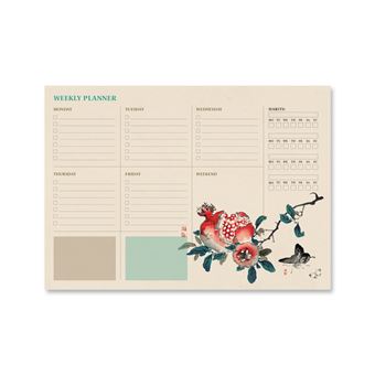 Planner Semanal Erik Editores em Inglês | A4 | Tema Japonês - 1