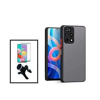 Kit Phonecare Capa Anti Choque Camera Protection + Película 5D Full Cover + Suporte Magnético Reforçado de Carro para Xiaomi Poco M4 Pro - Preto - 1