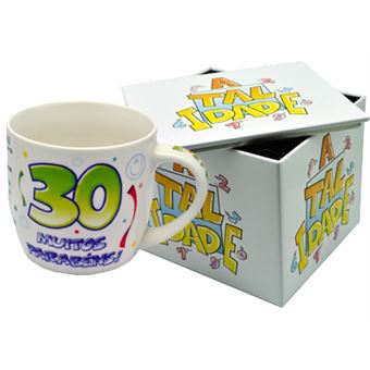 Caneca Mecanodex com Caixa em Metal | Idade Ati.30 - Branco - 1