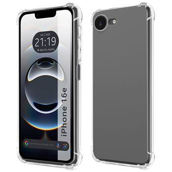 Capa TUMUNDOSMARTPHONE de silicone transparente à prova de choque para iPhone 16e (6.1) - 1