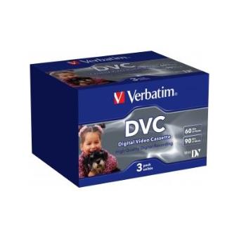Verbatim - Digital Video Cassette 60 min, 3pk - 1