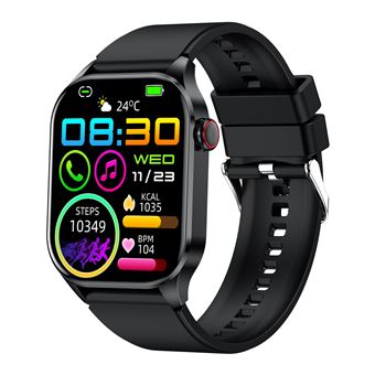 Smartwatch CHRONUS | 2,04 " | AMOLED | Monitoramento de saúde | à prova d'água IP68 | Preto - 1