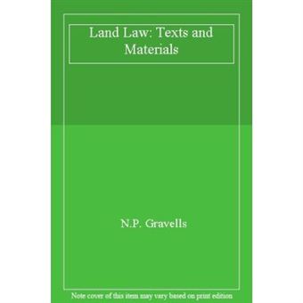 Land Law: Texts And Materials - [Version Originale] - 1