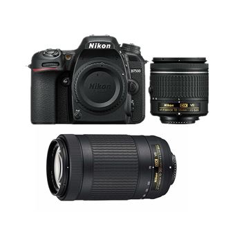 Nikon D7500 Kit AF-P 18-55MM F3.5-5.6G VR + AF-P 70-300MM F4.5-6.3 ED VR DX (20062) - 1
