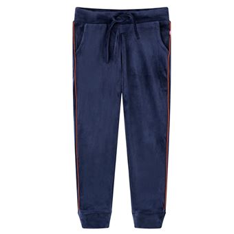 Calças de fato de treino para criança | vidaXL | azul-marinho 104 | 3 a 4 anos - 1